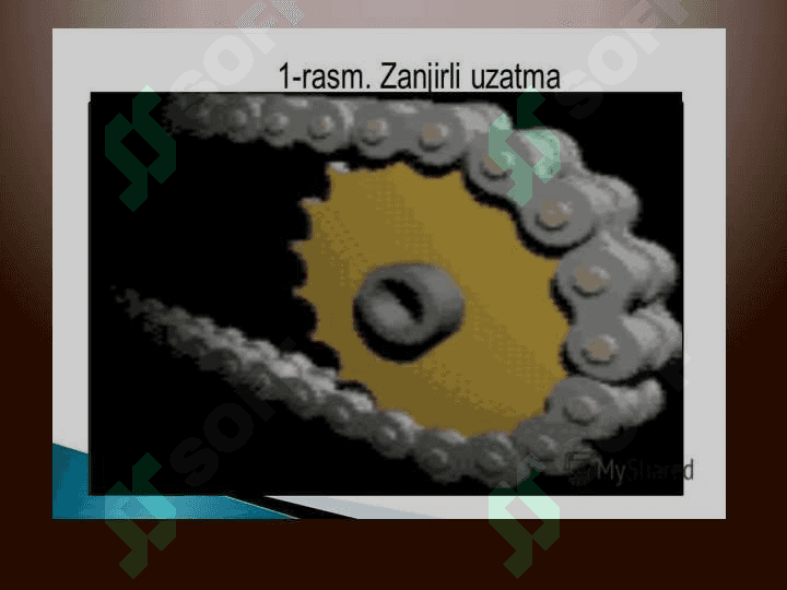 Zanjirli uzatmalarning asosiy xarakteristikasi, uzatmadagi kuchlar va uni hisoblash tartibi 3