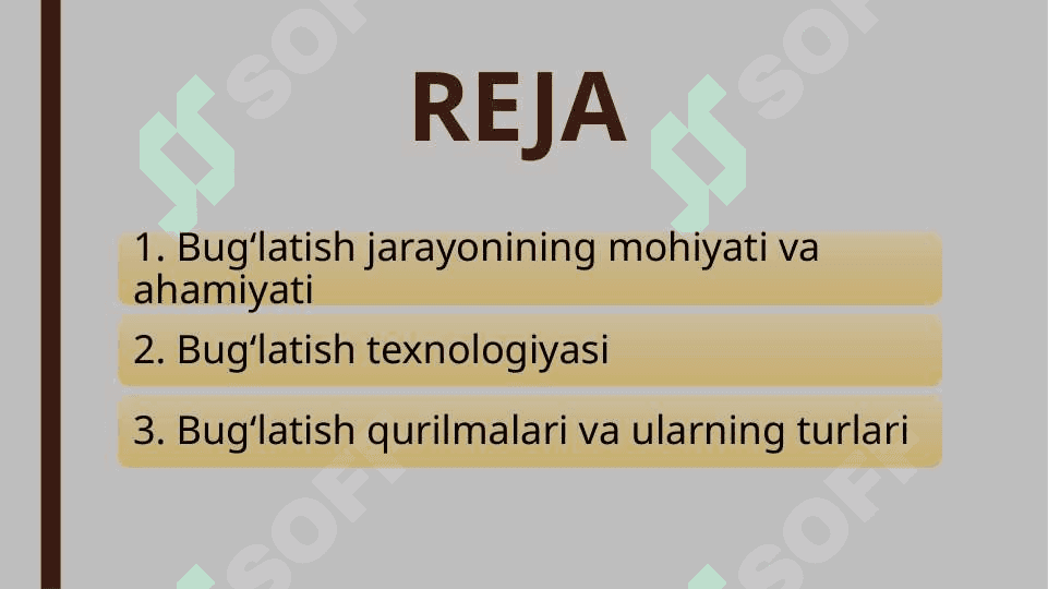 Qishloq xoʻjaligi mahsulotlarini qayta ishlash jarayonida bugʻlatish jarayoni va qurilmalari 2