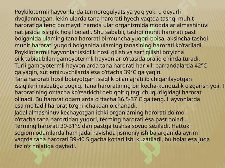 TURLI IQLIM SHAROITLARIDA TERMOREGULYATSIYA 3