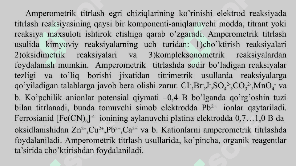 Амперометрик анализ методи 8