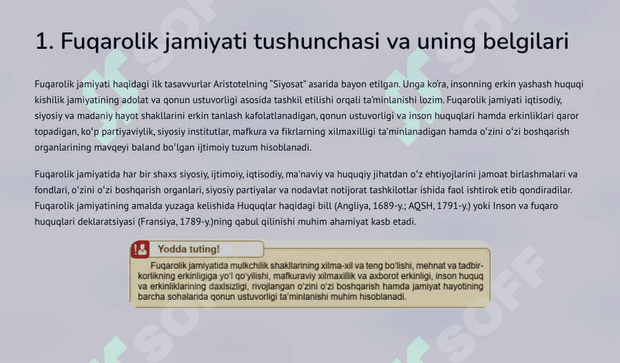 9-sinf huquq fani | 4-chorakdagi barcha mavzular uchun taqdimotlar 2