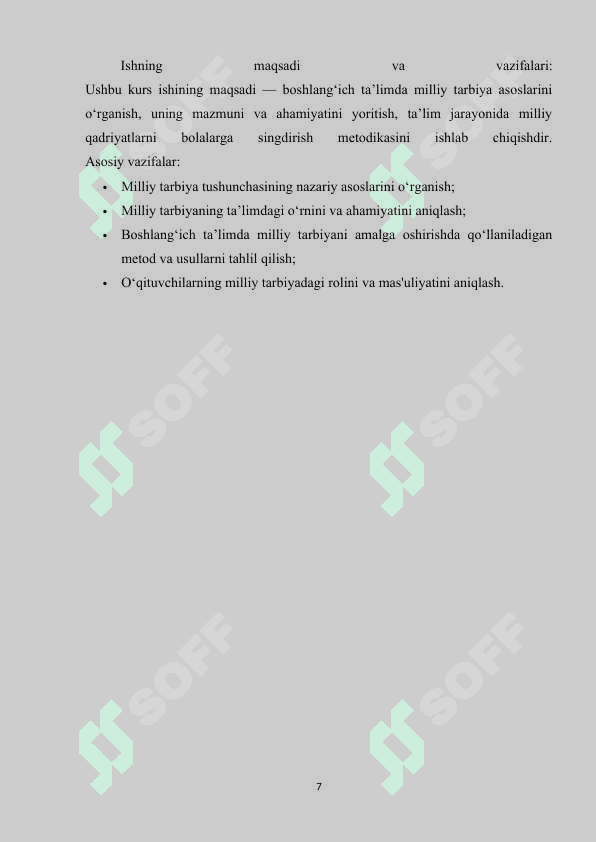 BOSHLANG'ICH TA'LIMDA MILLIY TARBIYA ASOSLARI 6