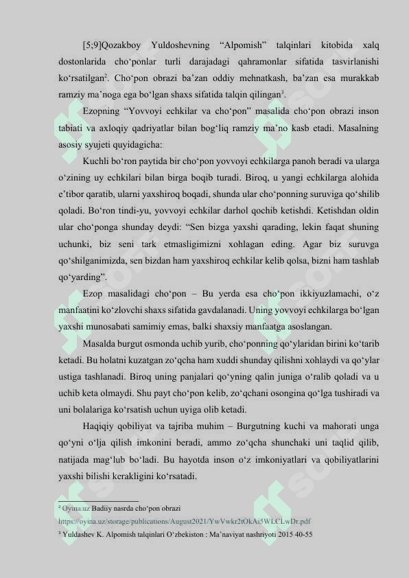 Badiiy nasrda cho‘pon obrazining qiyosiy-tipologik talqini 3