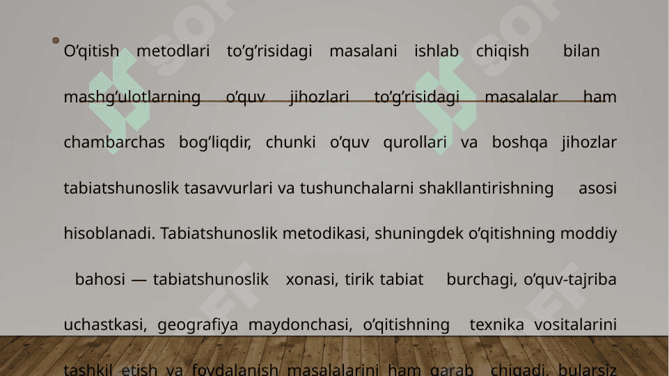 Tabiatshunoslik va tabiiy fanlar o‘qitish metodikasi - pedagogik fan sifatida. Tabiatshunoslik va tabiiy fanlarni o‘qitish metodikasi soxasidagi tadqiqod metodlari. Tabiatshunoslik va tabiiy fanlar metodikasi taʼlimotining shakllanishi va rivojlanishi 4