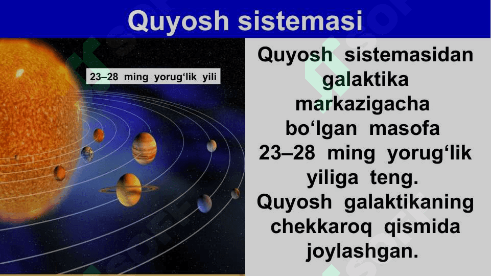 Yer yuzi tabiati rivojlanishining fazoviy omillari 6