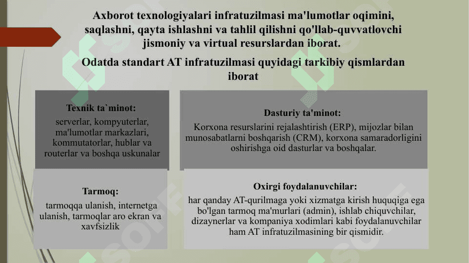 Axborot texnologiyalarini kasbiy faoliyatda qo’llanilishi  fanining predmeti, maqsadi va vazifalari. Zamonaviy kompyuter texnikasi. 8