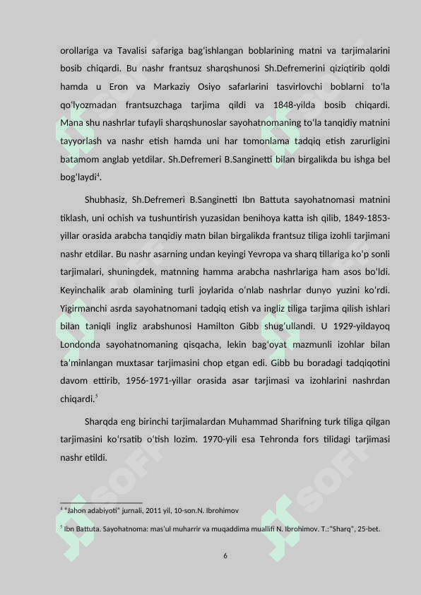 IBN BATTUTANING O’RTA OSIYOGA SAYOHATI kurs ishi 6
