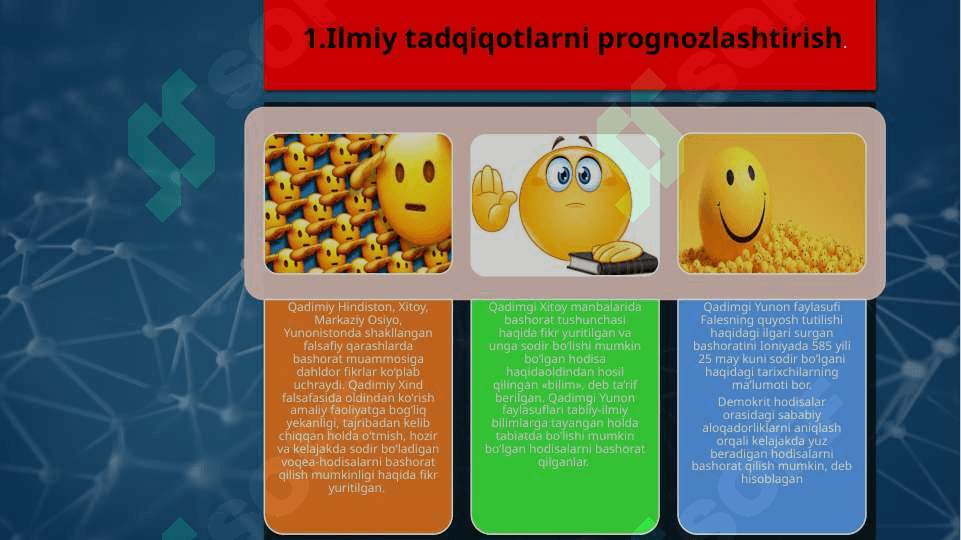 . ILMIY TADQIQOTLARNI PROGNOZLA SHTIRISH. ILMIY BASHORAT UNING ILMIY TADQIQOTDAGI O‘RNI. 2