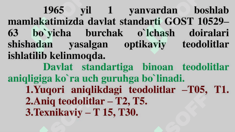 Gorizontal va vertikal burchak o‘lchash 8