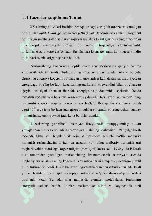 Qattiq jism lazerlari. 4