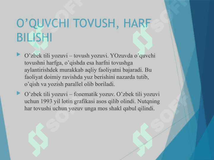 Savod o’rgatish mashqlarining asosiy turlari 6