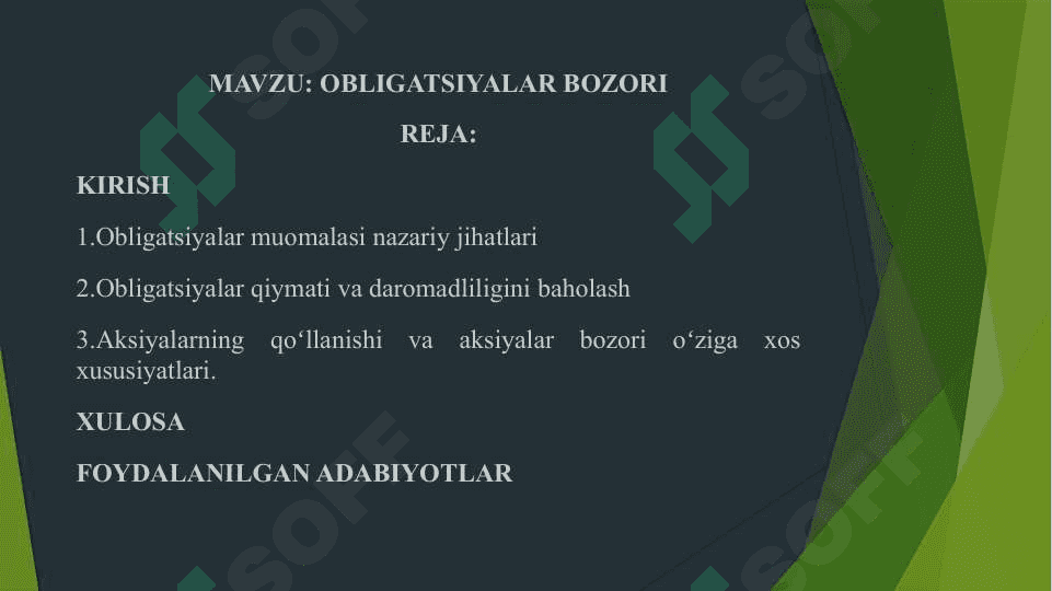 OBLIGATSIYALAR BOZORI 2
