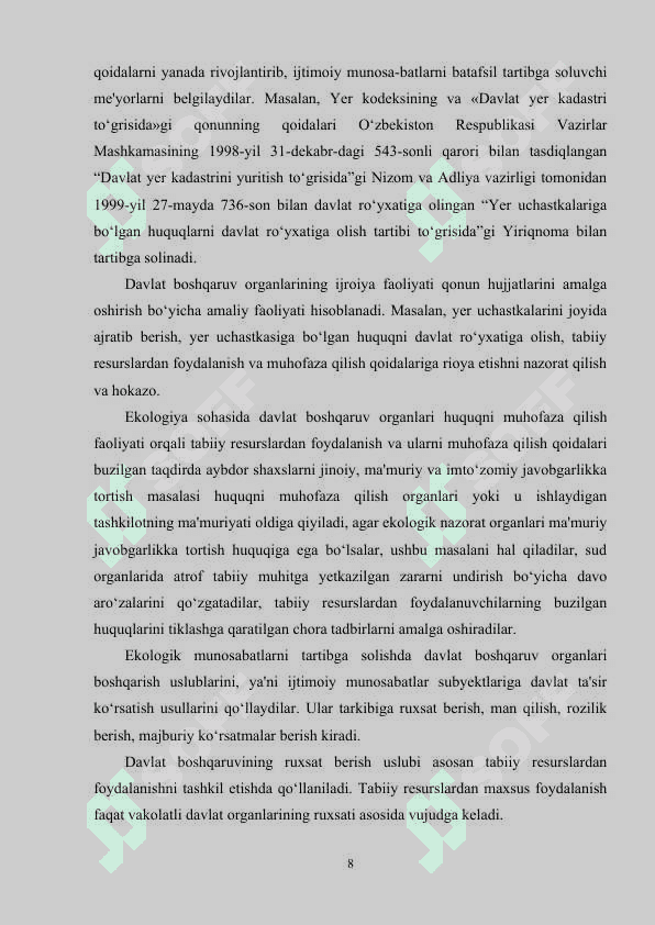 Davlat ekologik ekspertiza xizmatini tashkil qilish 8