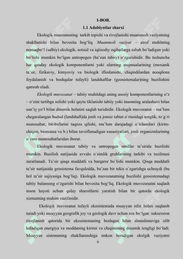 Ekologik vaziyat va uni ekspert baholash 6