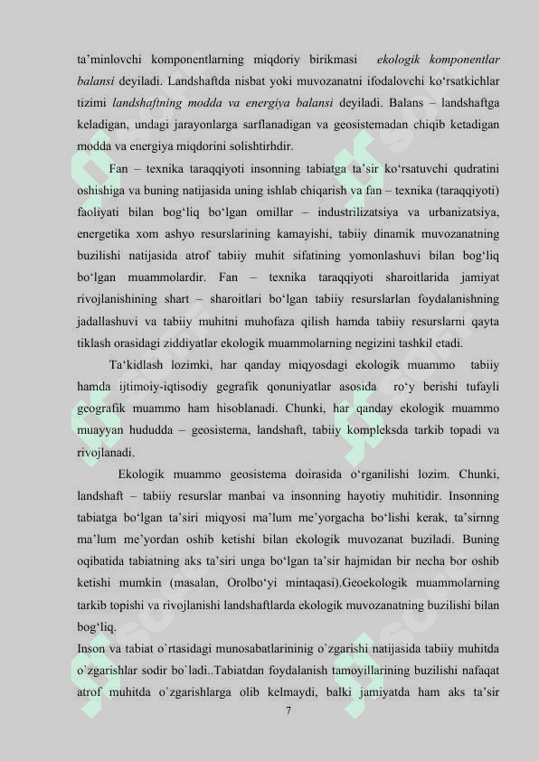 Ekologik vaziyat va uni ekspert baholash 7