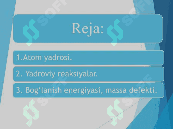 Massa defekti. Atom yadrolarining bog‘lanish energiyasi 2