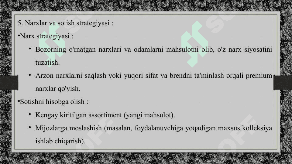 Engil sanoat yo’nalishida tadbirkorlikni shakillantirish 7