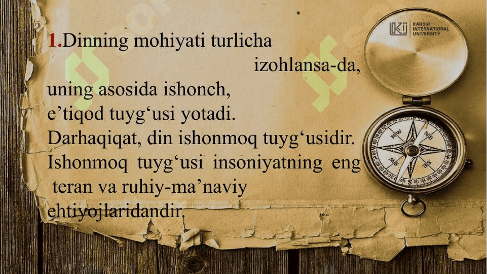 Din ijtimoiy madaniyat hodisa                     sifatidagi ahamiyati 2