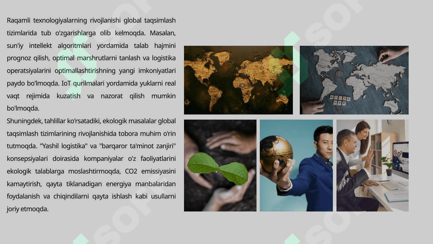 Global taqsimlash tizimlari 8