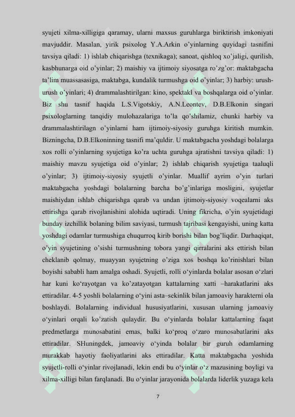 Syujetli-rolli va sahnalashtirish markazida bolalar nutqini o’stirish 7