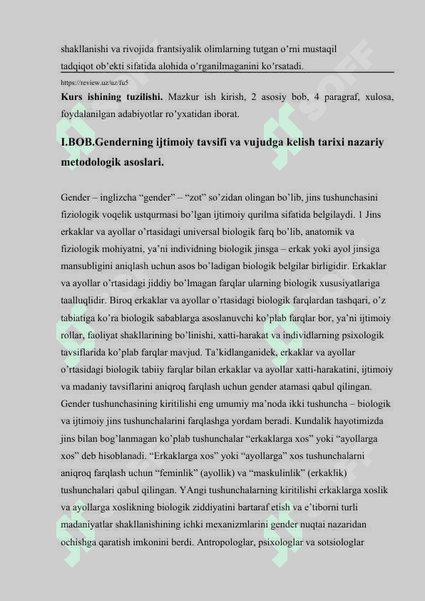 O’ZBEK JAMIYATIDAGI GENDER TENGLIGI RIVOJLANISHI ISTIQBOLLARI 6