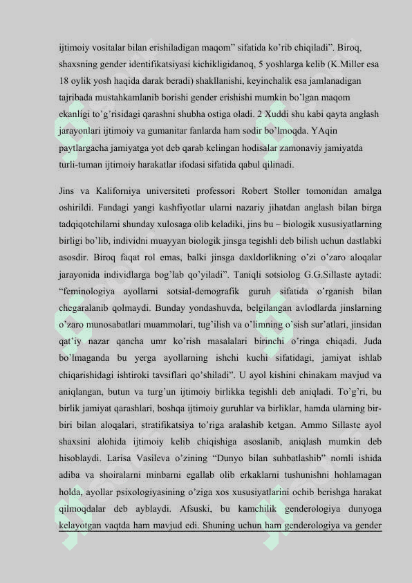 O’ZBEK JAMIYATIDAGI GENDER TENGLIGI RIVOJLANISHI ISTIQBOLLARI 8