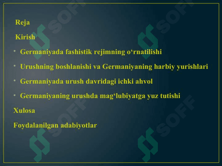 II jahon urushi yillarda Germaniya 25 2