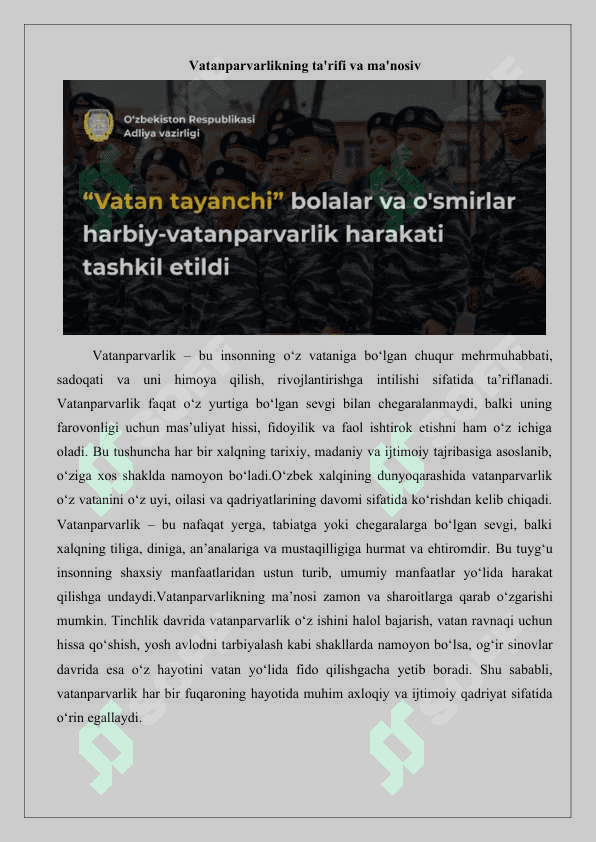 Vatanparvarlik tarbiyasining konseptual asoslari 25 3
