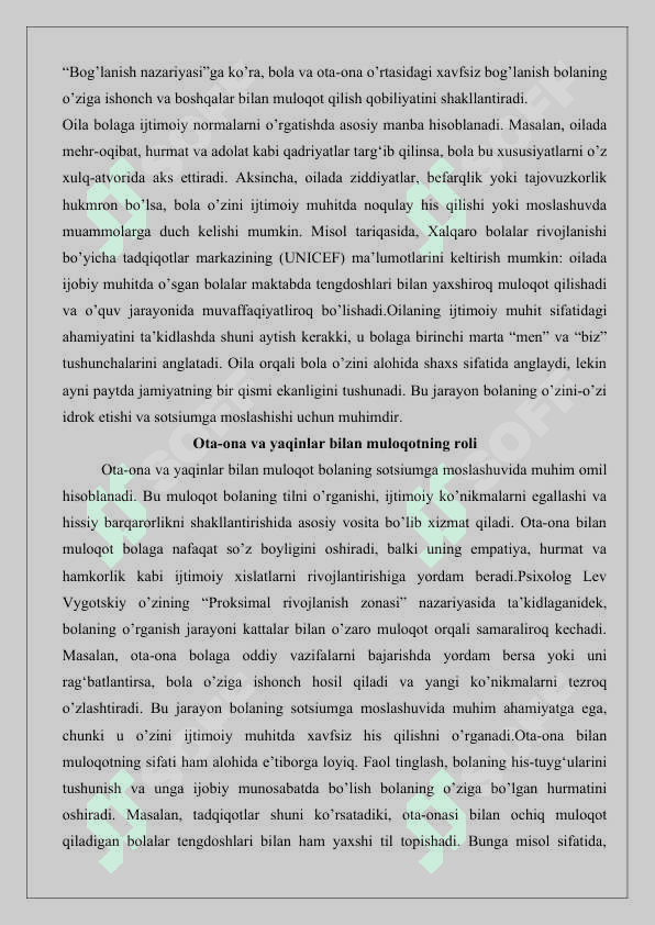 Bolaning sotsiumda rivojlanishi 25 3