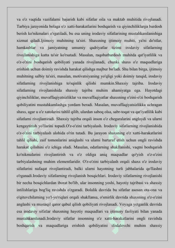 Shaxsning irodaviy sifatlarini rivojlantirish texnologiyalari 25 4