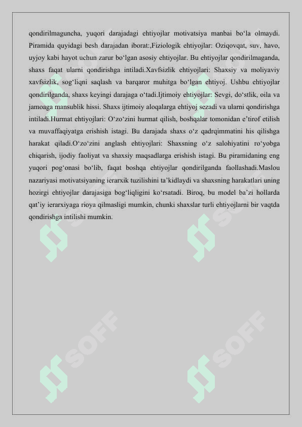 Motivatsiyani paydo bo’lishi va so’nishining psixologik mexanizmlari 25 5