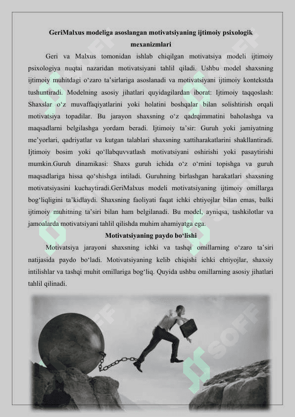Motivatsiyani paydo bo’lishi va so’nishining psixologik mexanizmlari 25 6