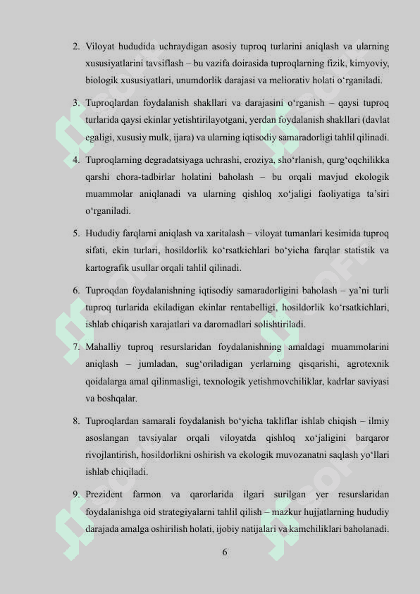 ANDIJON VILOYATI TUPROQLARIDAN  QISHLOQ XOʻJALIK MAQSADLARIDA FOYDALANISHNING IQTISODIY GEOGRAFIK TAHLILI 6