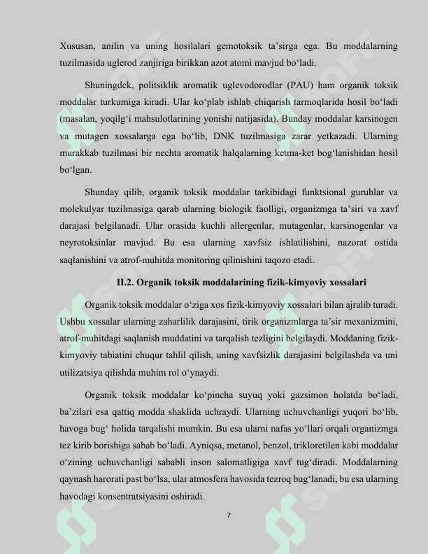 Organik toksik moddalar 7