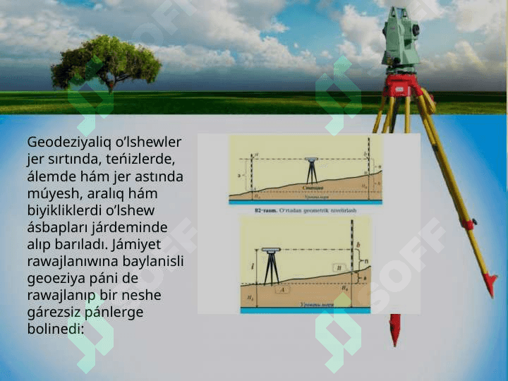 Elektron nivelirlerdin' du'zilisi, tekseriliwi  ha'm onda  o'lshew jumislarin  orinlaw. Nivelir reyka du'zilisin u'yreniw 4