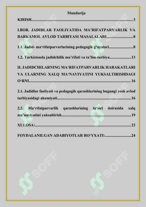Pedogogik faoliyatda jadid marifatparvarligi merosidan foydalanish 2