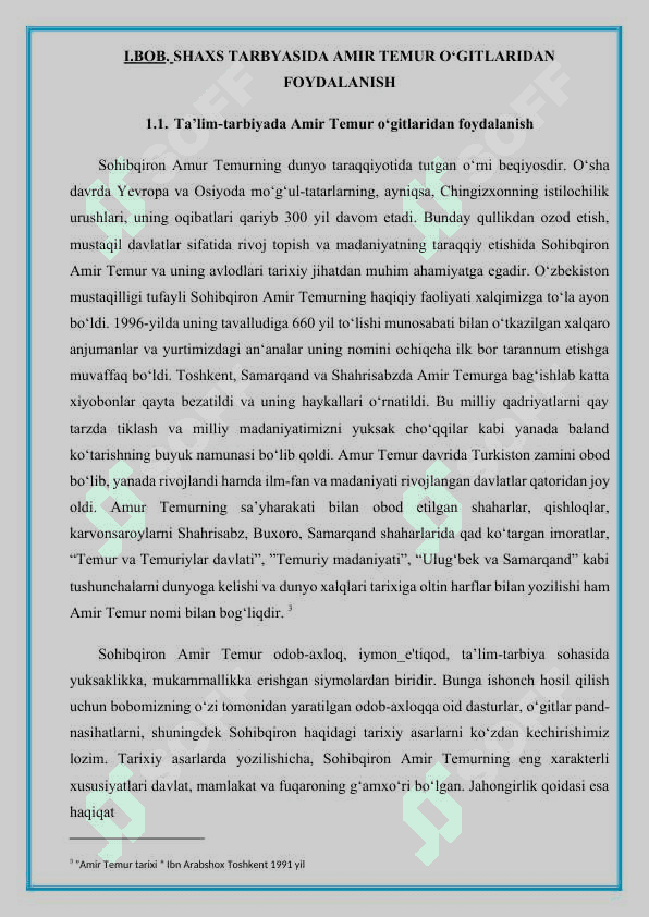 SHaxs tarbiyasida Amir temur ogitlaridan foydalanish 6