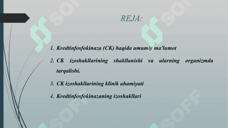 KREDTINFOSFOKINAZANING IZOSHAKLLARI VA ULARNI ANIQLASHNING KLINIK AHAMIYATI 2