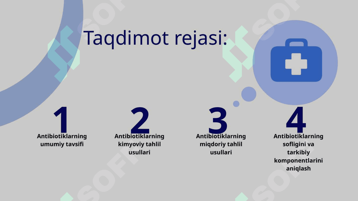 Antibiotiklarning kimyoviy tahlili 2