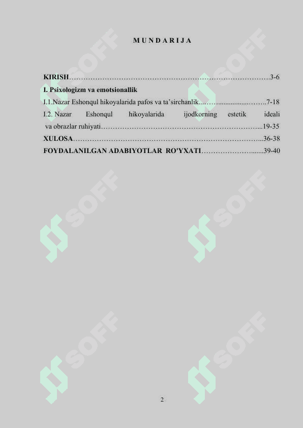 Badiiy asarda psixologizm (N.Eshonqul hikoyalari misolida) 2