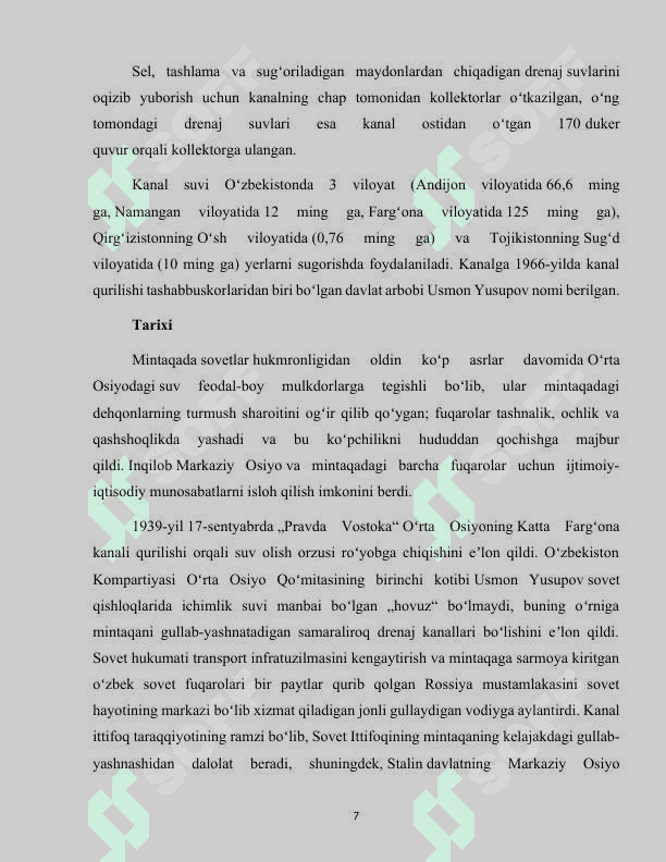 Farg'ona kanali suvining kimyoviy tahlili 7