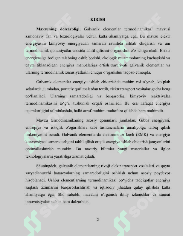 galvanik elementlar termodinamikasi 2
