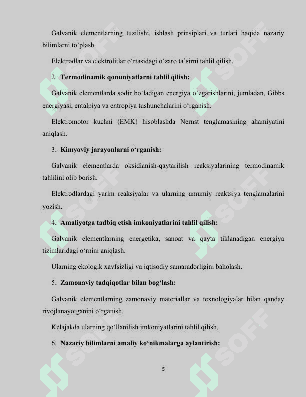 galvanik elementlar termodinamikasi 5