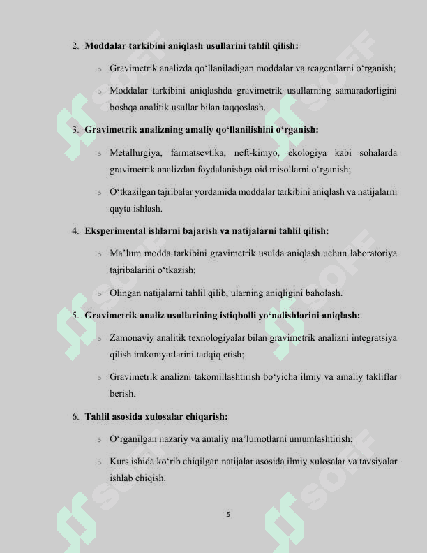 Gravimetrik analiz 5