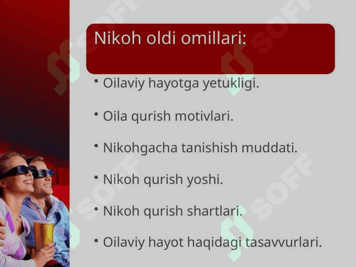 Nikohgacha bo’lgan davr 3