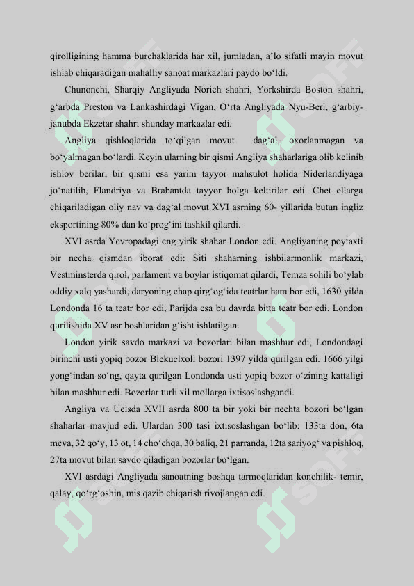 XI asr  XV asr boshlarida Angliya 3