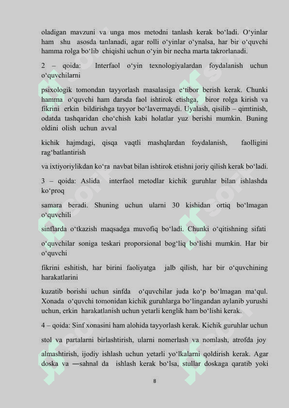 Boshlang'ich sinf matematika darslarida analiz va sintez metodlaridan foydalanish 8