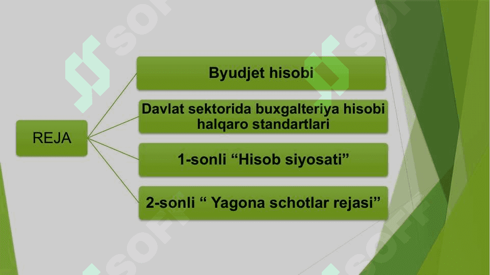 Byudjet tashkilotlarining byudjet hisobida yagona schotlar rejasini qo‘llash tartibi 2