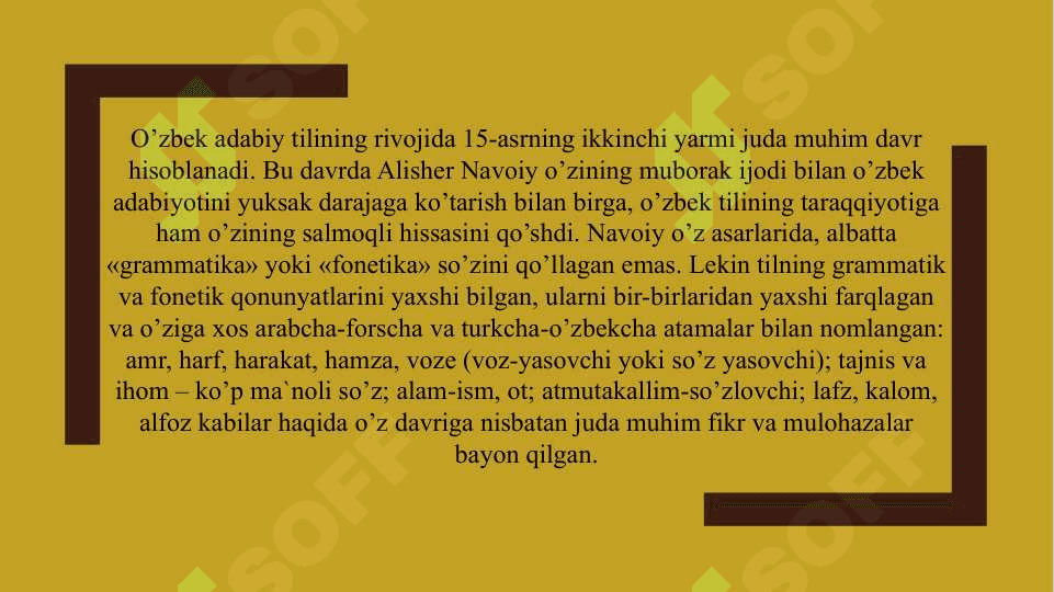Alisher Navoiy – o’zbek adabiy tilining asoschisi 2