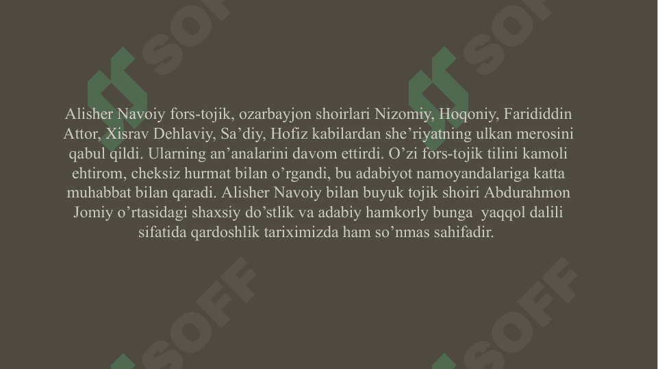 Alisher Navoiy – o’zbek adabiy tilining asoschisi 4